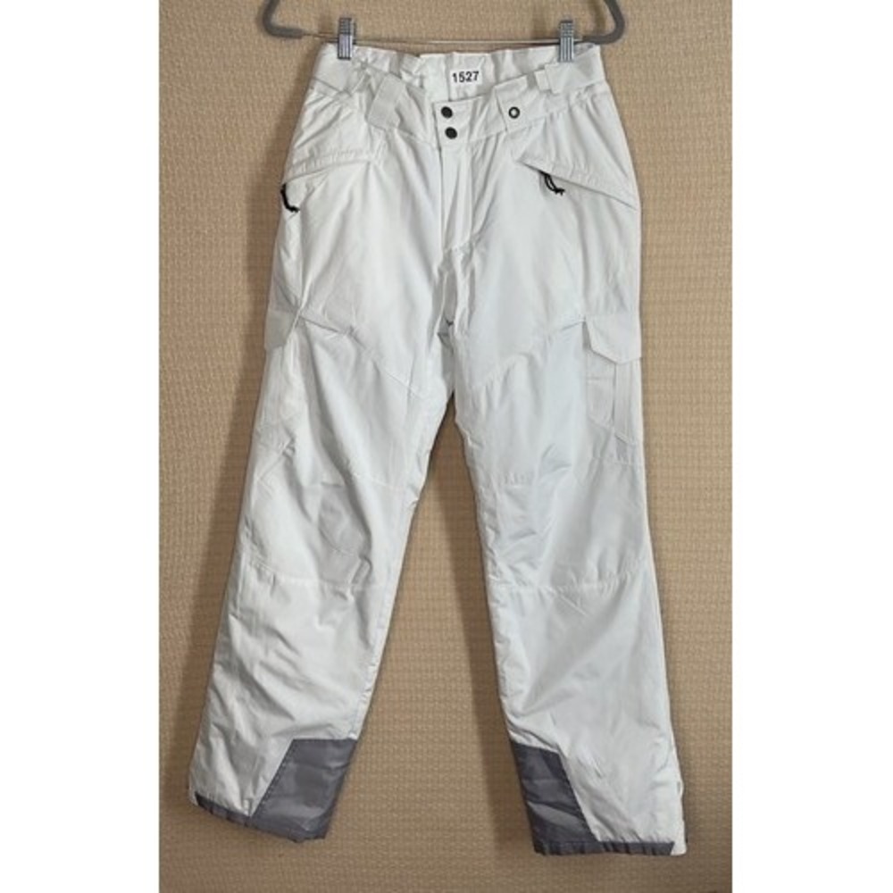 NWOT Tesla White/Gray Pockets Insulated Outdoor Snow Ski Pants Women M China